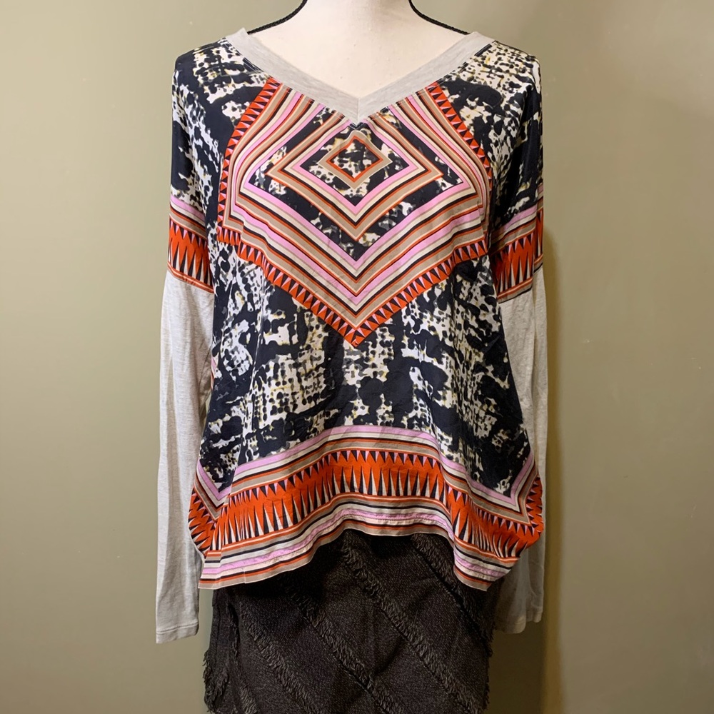 CAbi long sleeved bandana top small